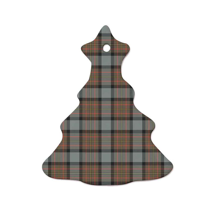 Scottish MacLaren Weathered Clan Tartan Ceramic Ornament  Tree Shape Tartan Plaid