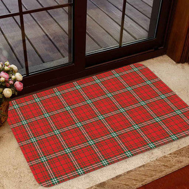 Scottish MacLay Modern Clan Tartan Door Mat Tartan Plaid 1