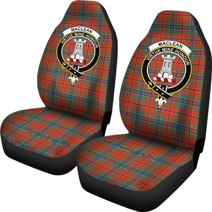 Scottish MacLean Clan Crest Tartan Car Seat Covers 1