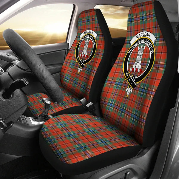 Scottish MacLean Clan Crest Tartan Car Seat Covers 2