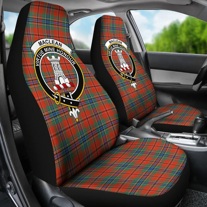 Scottish MacLean Clan Crest Tartan Car Seat Covers 3