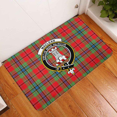Scottish MacLean Clan Crest Tartan Door Mat Tartan Plaid 3
