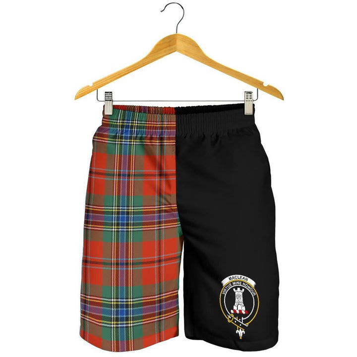 Scottish MacLean Clan Crest Tartan Half of Me Men's Shorts