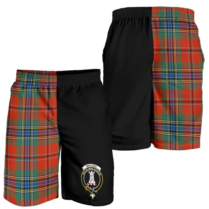 Scottish MacLean Clan Crest Tartan Half of Me Men's Shorts