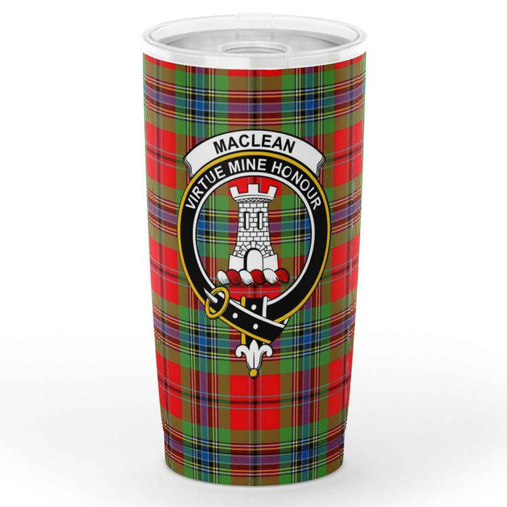Scottish MacLean Clan Crest Tartan Insulated Tumbler Tartan Plaid 1