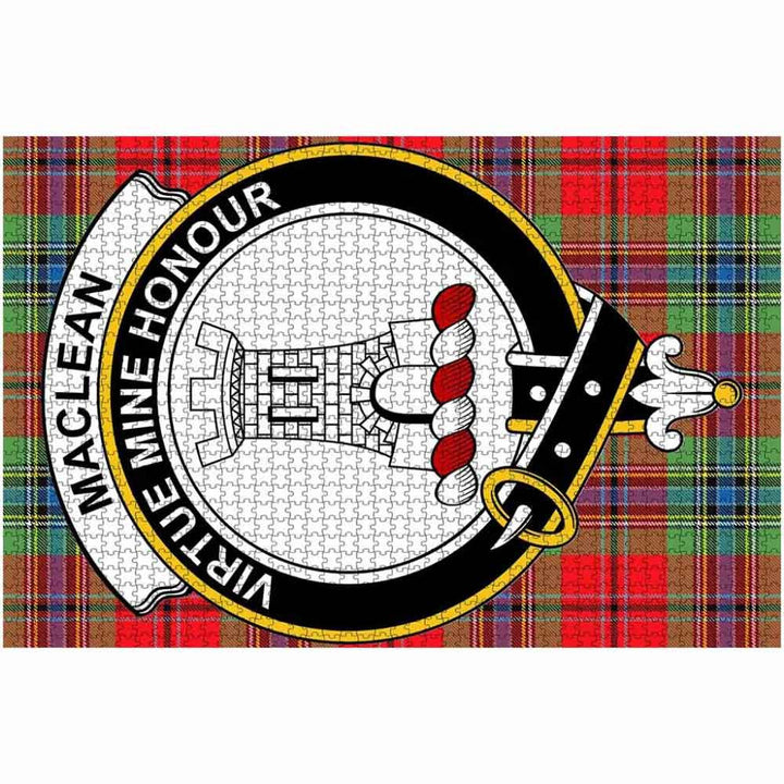 Scottish MacLean Clan Crest Tartan Jigsaw Puzzle 2