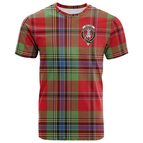 Scottish MacLean Clan Crest Tartan T-Shirt Front Side Tartan Plaid