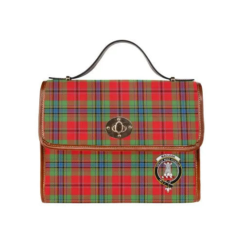 Scottish MacLean Clan Crest Tartan Waterproof Canvas Bag Tartan Plaid 1
