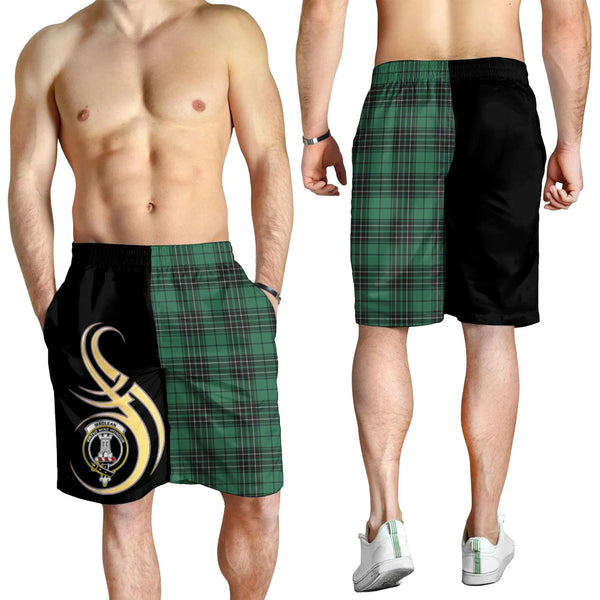 Scottish MacLean Hunting Ancient Clan Crest Tartan Believe in Me Men's Shorts