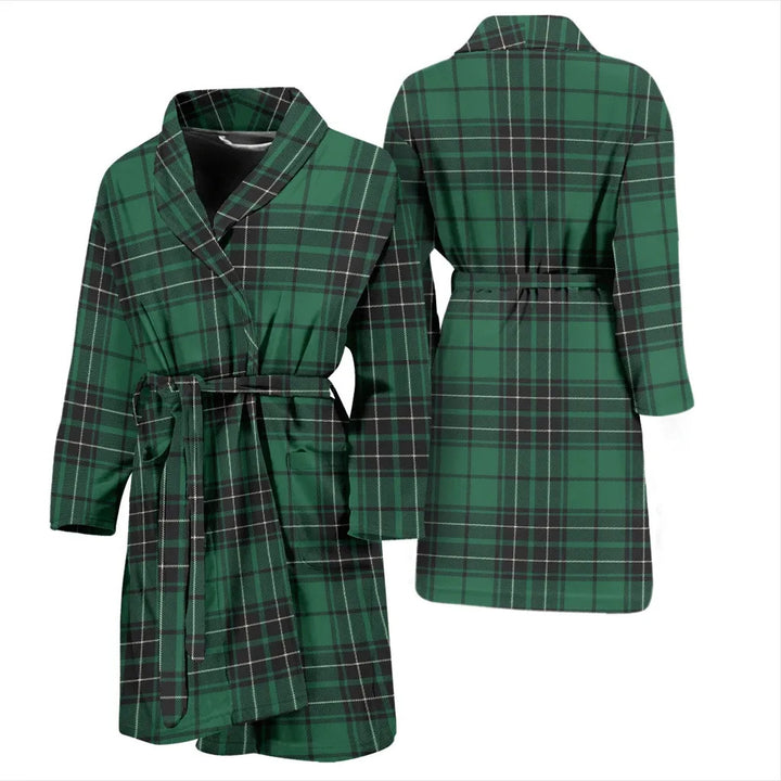 Scottish MacLean Hunting Ancient Clan Tartan Bathrobe 3