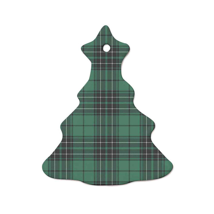 Scottish MacLean Hunting Ancient Clan Tartan Ceramic Ornament  Tree Shape Tartan Plaid