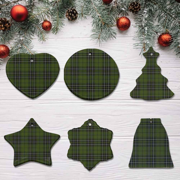 Scottish MacLean Hunting Clan Tartan Ceramic Ornament All Tartan Plaid
