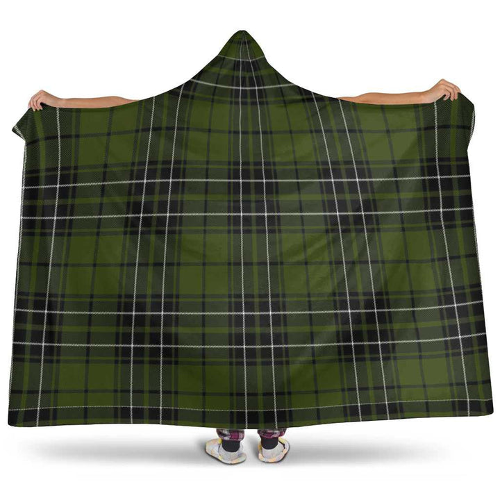 Scottish MacLean Hunting Clan Tartan Hooded Blanket Tartan Plaid 1
