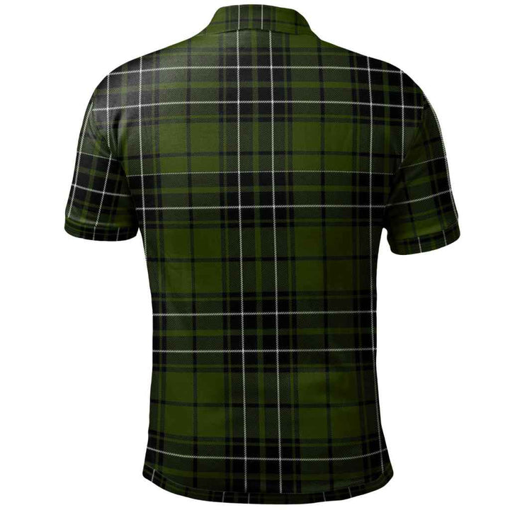 Scottish MacLean Hunting Clan Tartan Polo Shirt Back Side Tartan Plaid