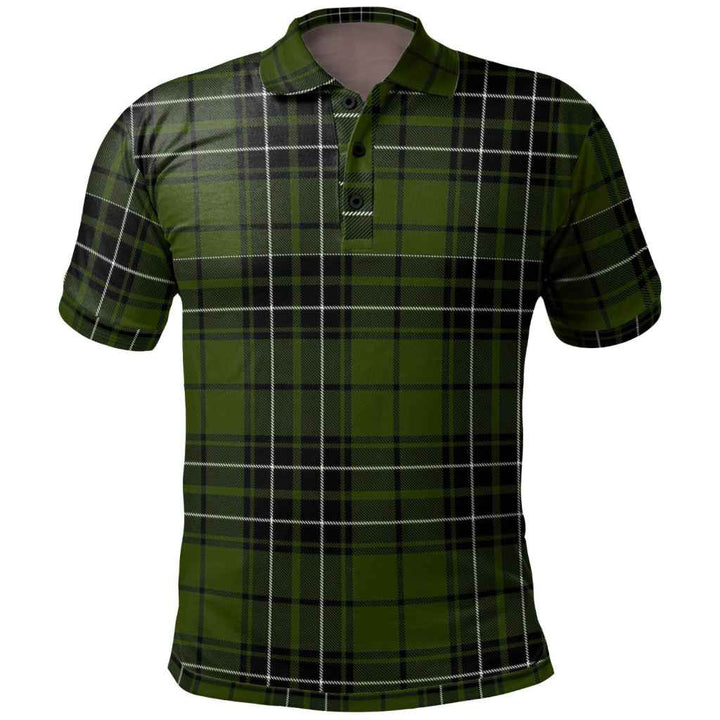 Scottish MacLean Hunting Clan Tartan Polo Shirt Front Side Tartan Plaid