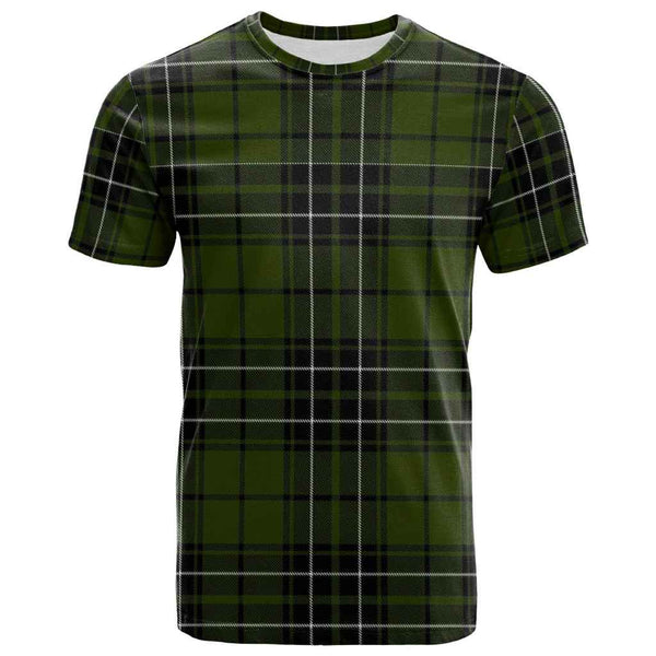 Scottish MacLean Hunting Clan Tartan T-Shirt Front Side Tartan Plaid
