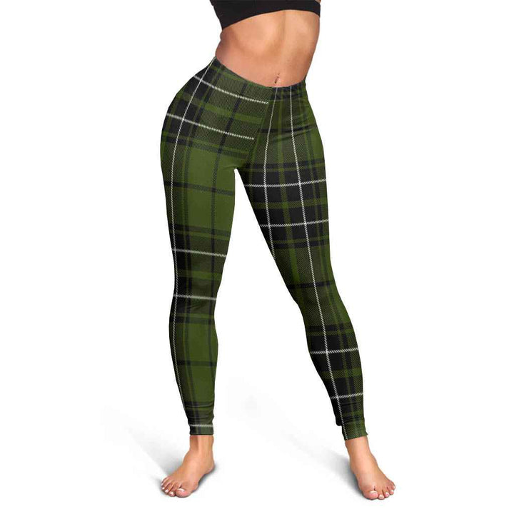 Scottish MacLean Hunting Clan Tartan Women Leggings Tartan Plaid 3
