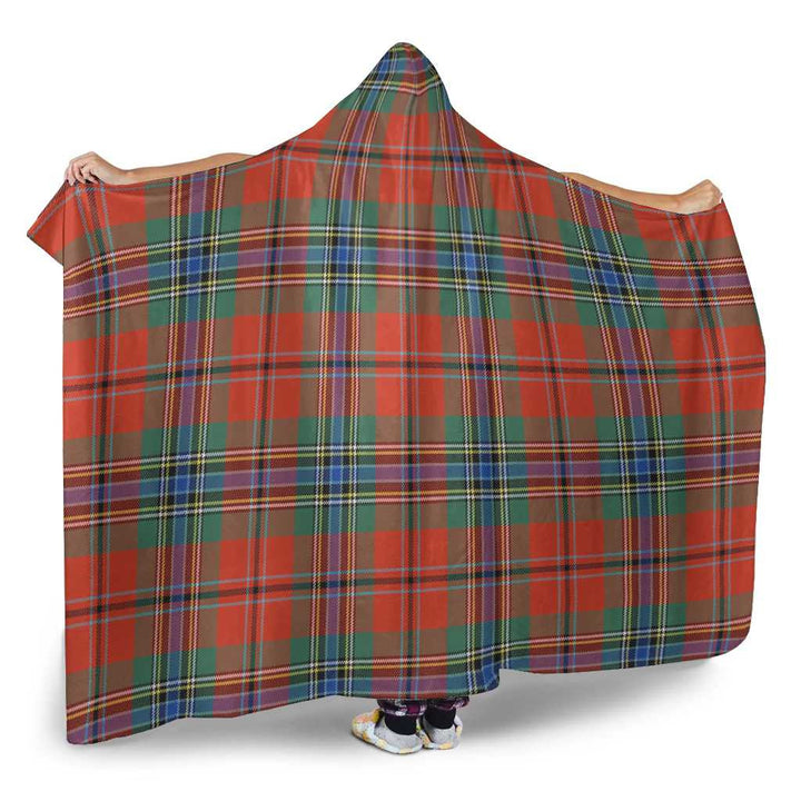 Scottish MacLean of Duart Ancient Clan Tartan Hooded Blanket Tartan Plaid 2