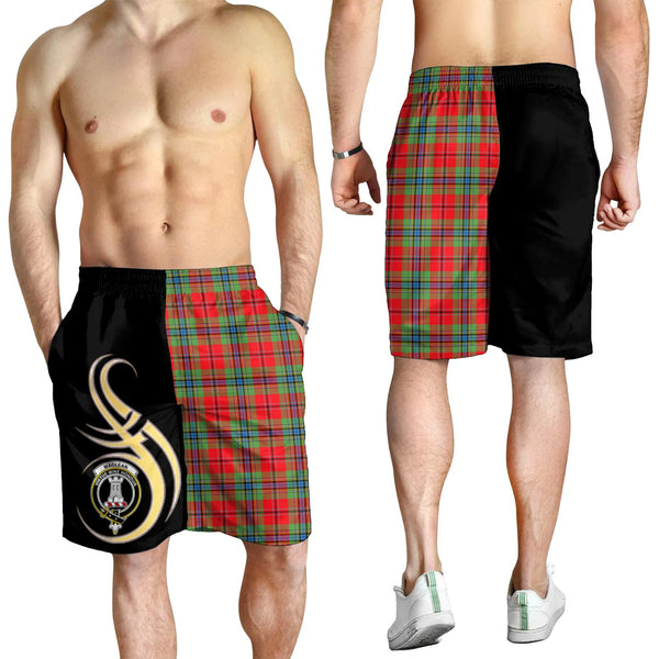 Scottish MacLean of Duart Modern Clan Crest Tartan Believe in Me Men's Shorts