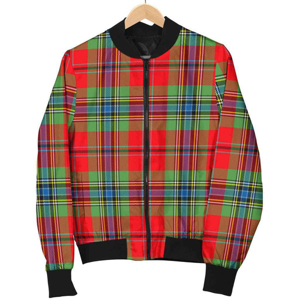 Scottish MacLean of Duart Modern Clan Tartan Bomber Jacket Tartan Plaid 1