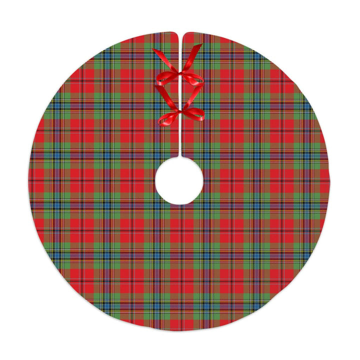 Scottish MacLean of Duart Modern Clan Tartan Christmas Tree Skirt No Tassels 1 Tartan Plaid
