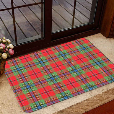 Scottish MacLean of Duart Modern Clan Tartan Door Mat Tartan Plaid 1
