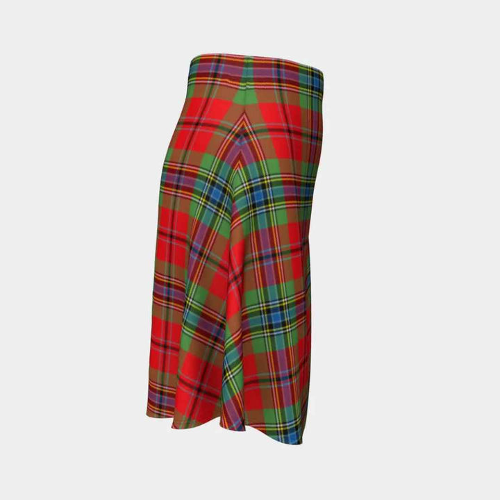 Scottish MacLean of Duart Modern Clan Tartan Flare Skirt Tartan Plaid 3