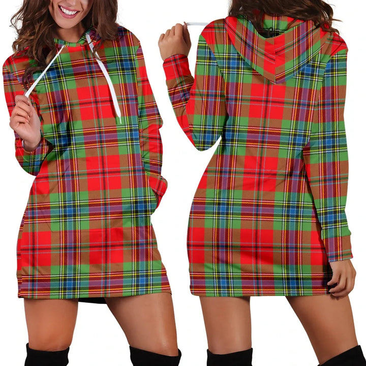 Scottish MacLean of Duart Modern Clan Tartan Hoodie Dress