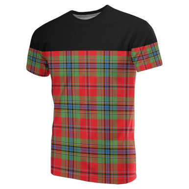 Scottish MacLean of Duart Modern Clan Tartan T-Shirt Horizontal Style Front Side Tartan Plaid