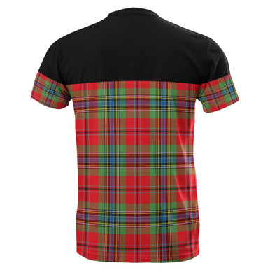 Scottish MacLean of Duart Modern Clan Tartan T-Shirt Horizontal Style Back Side Tartan Plaid