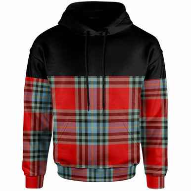Scottish MacLeay Clan Tartan Hoodie - Horizontal Style Front Side Tartan Plaid