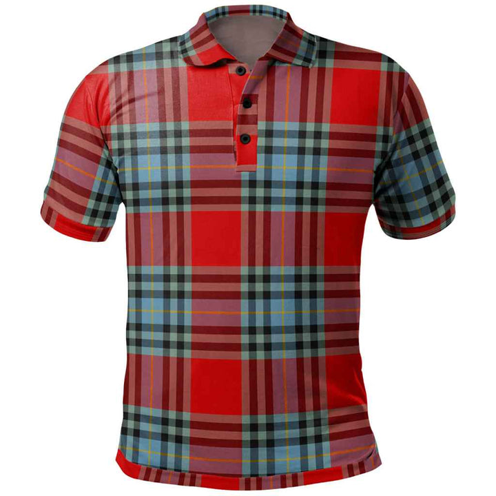 Scottish MacLeay Clan Tartan Polo Shirt Front Side Tartan Plaid