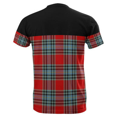 Scottish MacLeay Clan Tartan T-Shirt Horizontal Style Back Side Tartan Plaid