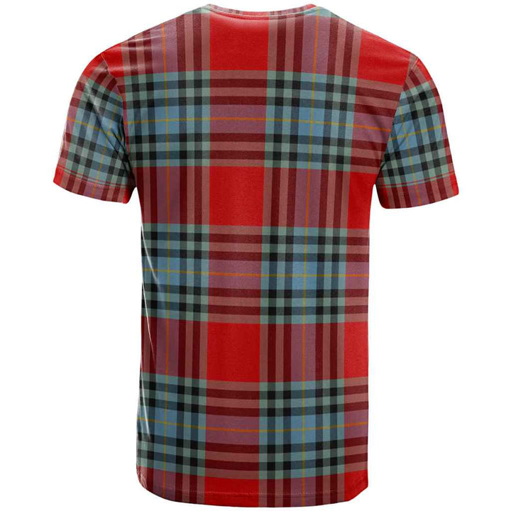 Scottish MacLeay Clan Tartan T-Shirt Back Side Tartan Plaid