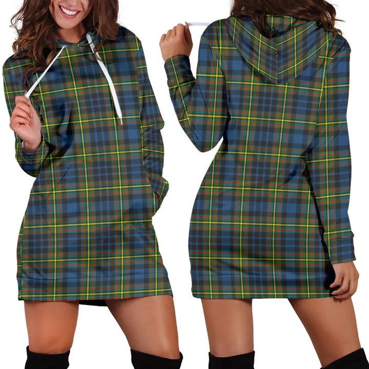 Scottish MacLellan Ancient Clan Tartan Hoodie Dress