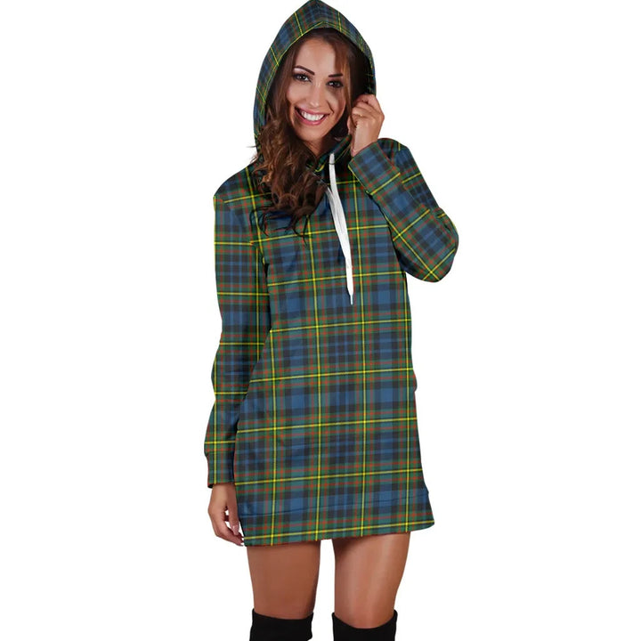 Scottish MacLellan Ancient Clan Tartan Hoodie Dress