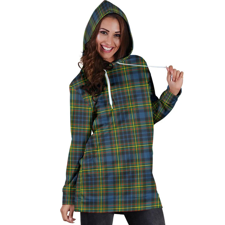 Scottish MacLellan Ancient Clan Tartan Hoodie Dress