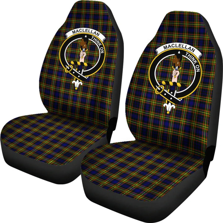 Scottish MacLellan Clan Crest Tartan Car Seat Covers 1