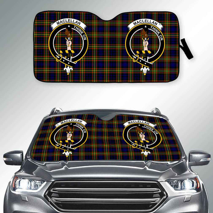 Scottish MacLellan Clan Crest Tartan Car Windshield Sun Shade Tartan Plaid 2