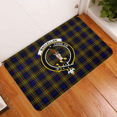 Scottish MacLellan Clan Crest Tartan Door Mat Tartan Plaid 3
