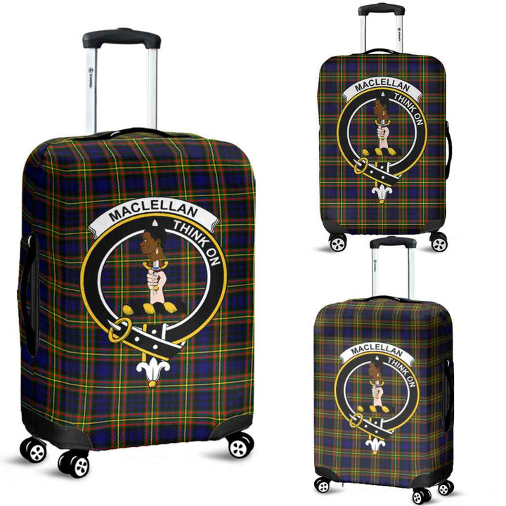 Scottish MacLellan Clan Crest Tartan Luggage Cover Tartan Plaid 1