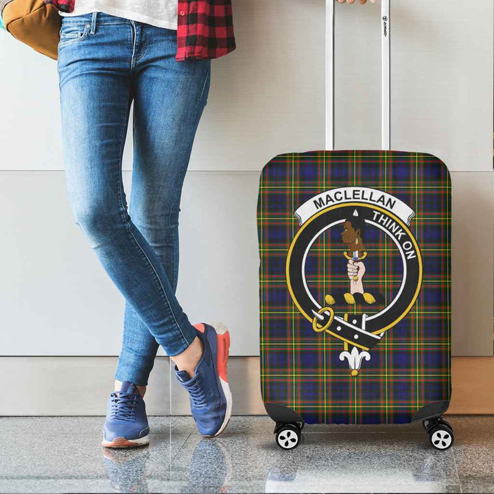 Scottish MacLellan Clan Crest Tartan Luggage Cover Tartan Plaid 2
