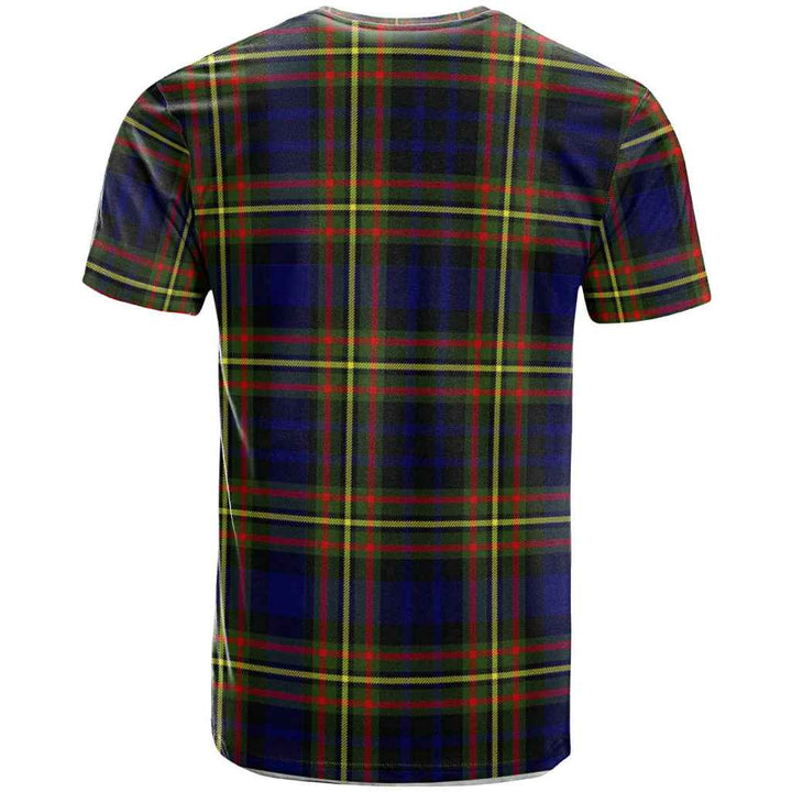 Scottish MacLellan Clan Crest Tartan T-Shirt Back Side Tartan Plaid