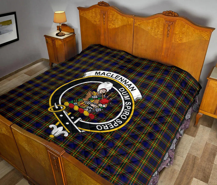 Scottish MacLellan Modern Clan Crest Tartan Quilt Tartan Plaid 12