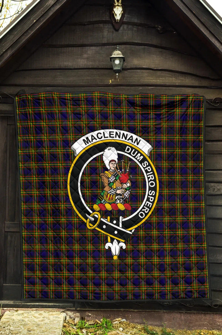 Scottish MacLellan Modern Clan Crest Tartan Quilt Tartan Plaid 3