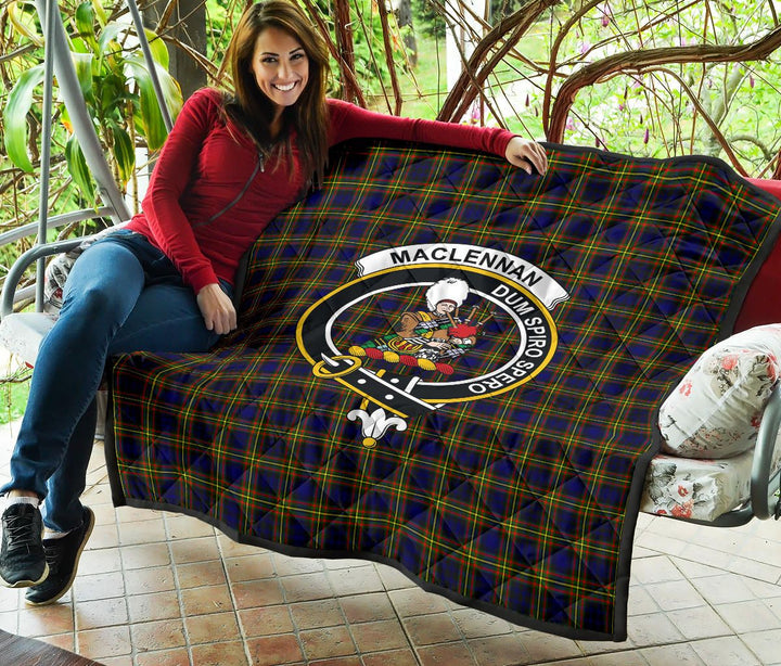 Scottish MacLellan Modern Clan Crest Tartan Quilt Tartan Plaid 5