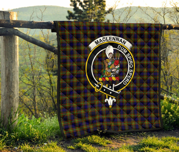 Scottish MacLellan Modern Clan Crest Tartan Quilt Tartan Plaid 6