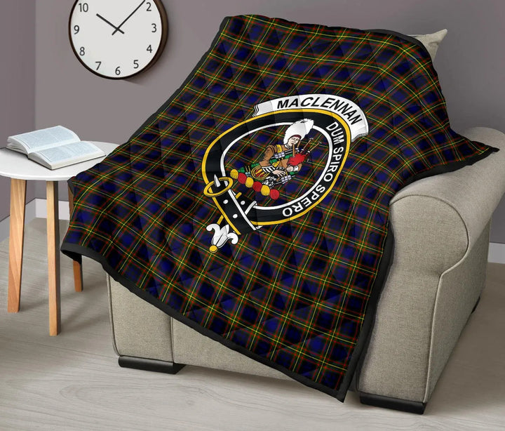 Scottish MacLellan Modern Clan Crest Tartan Quilt Tartan Plaid 9