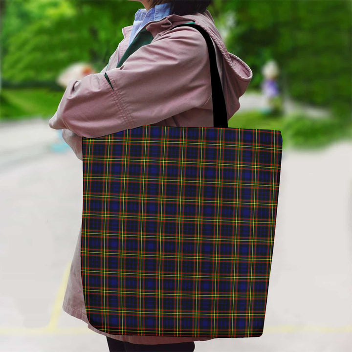 Scottish MacLellan Modern Clan Tartan Canvas Bag With Shoulder Strap Tartan Plaid 2