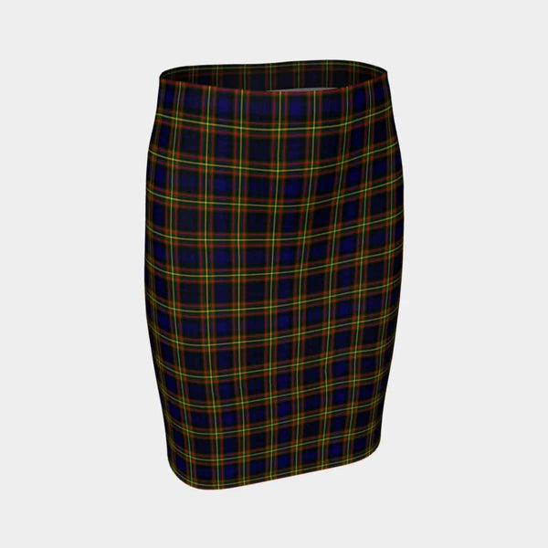 Scottish MacLellan Modern Clan Tartan Fitted Skirt Tartan Plaid 1